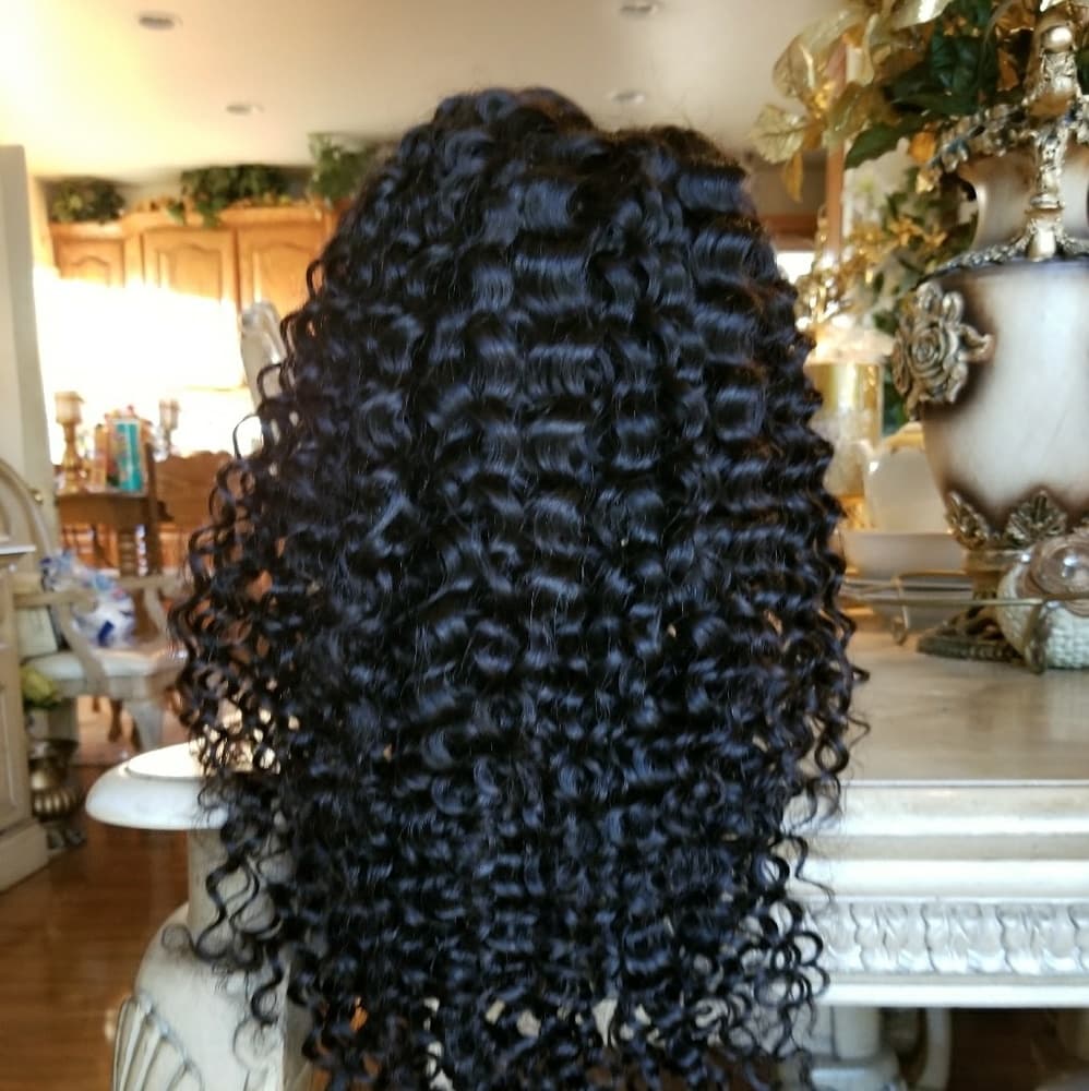 Brazilian Virgin Human Curly Lacefront Wig - Thumbnail 5