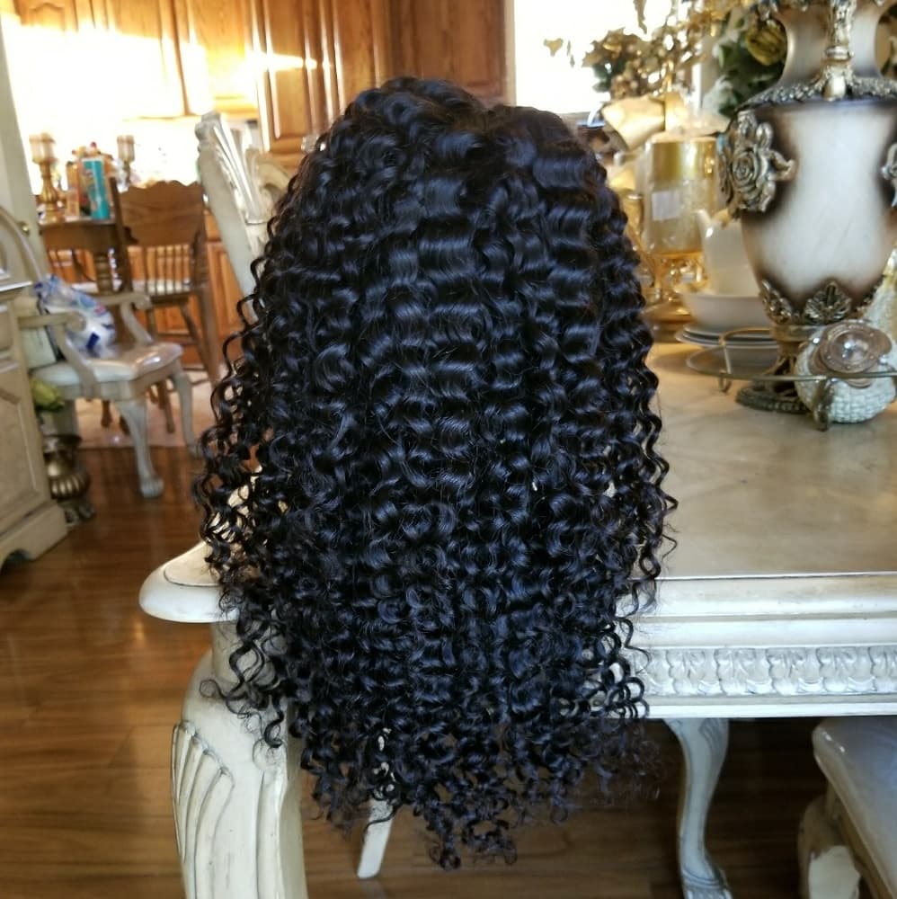 Brazilian Virgin Human Curly Lacefront Wig - Thumbnail 8