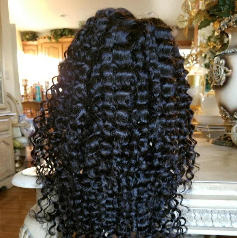 Brazilian Virgin Human Curly Lacefront Wig