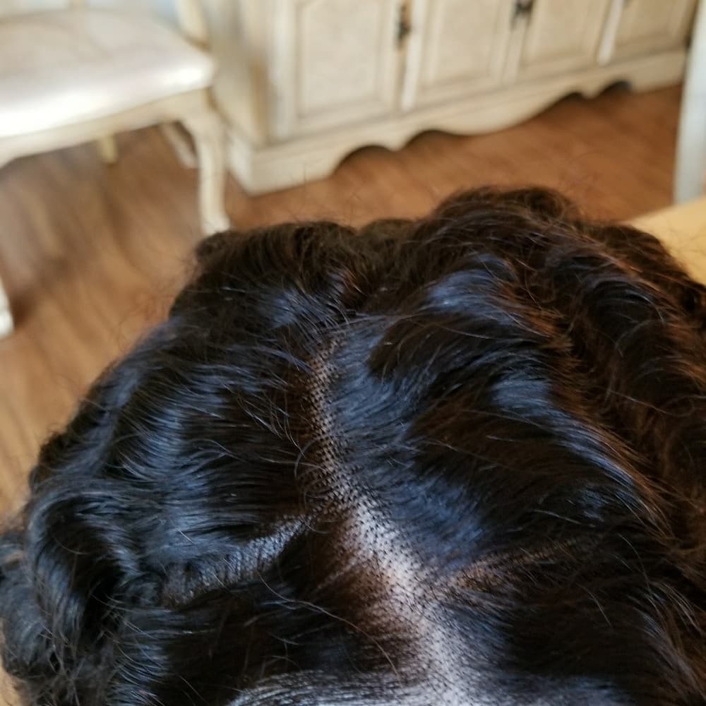 Brazilian Virgin Human Curly Lacefront Wig - Thumbnail 7