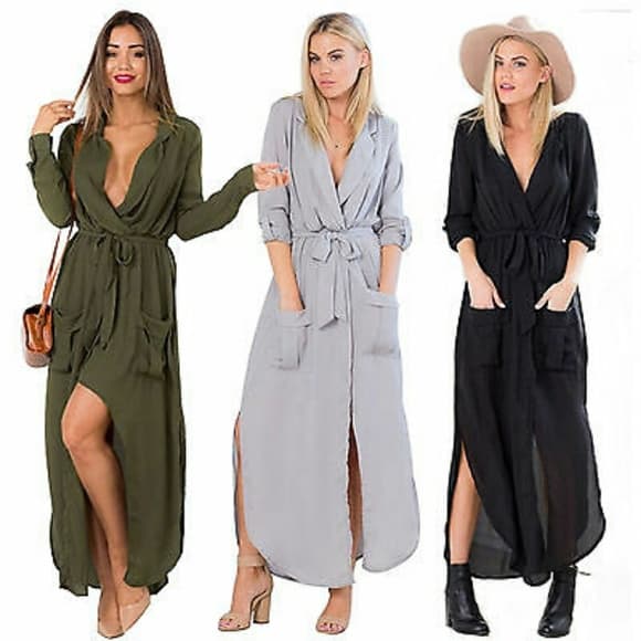 Beautiful Chiffon Dress - Thumbnail 9