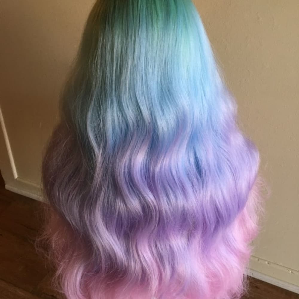 Rainbow Beauty Lace Front Wig - Thumbnail 5