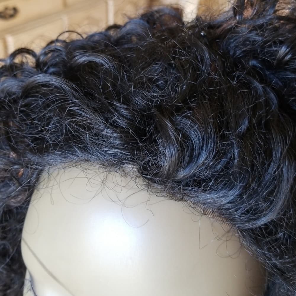Used Curly Beauty Lace Front Wig #1b/30 - Thumbnail 2
