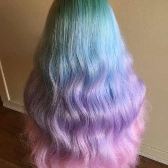 Rainbow Beauty Lace Front Wig - Thumbnail 6