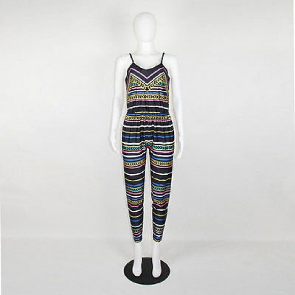 Cute Boho Strappy Jumpsuit - Thumbnail 2
