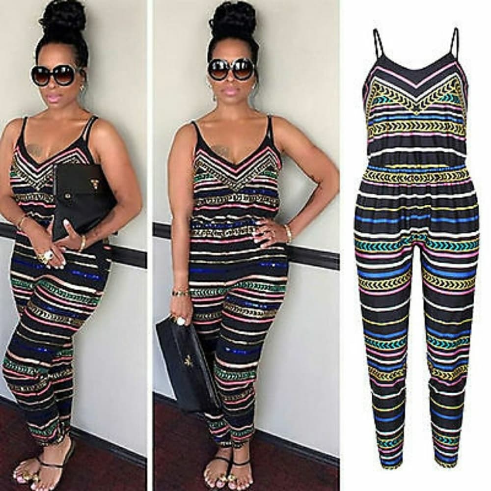 Cute Boho Strappy Jumpsuit