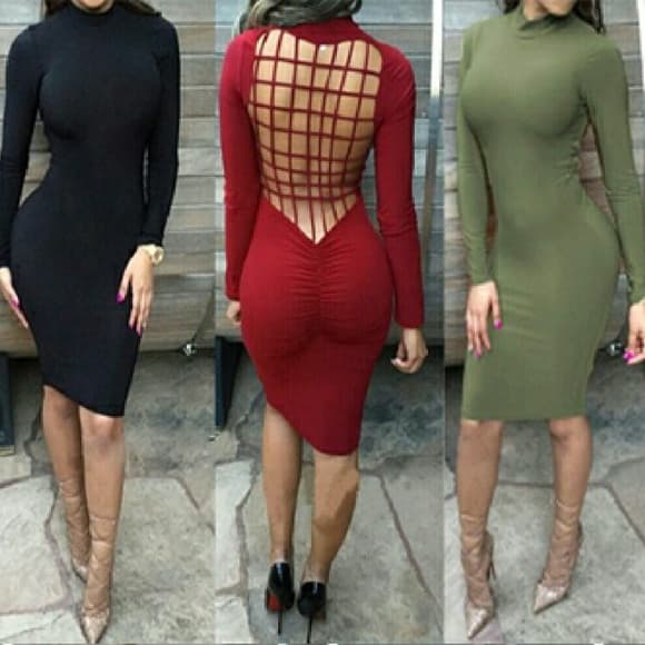 Sexy Backless Dress - Thumbnail 3