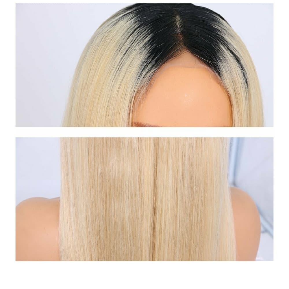 Dark Root Blonde LaceFront Wig 16 inches!! - Thumbnail 3