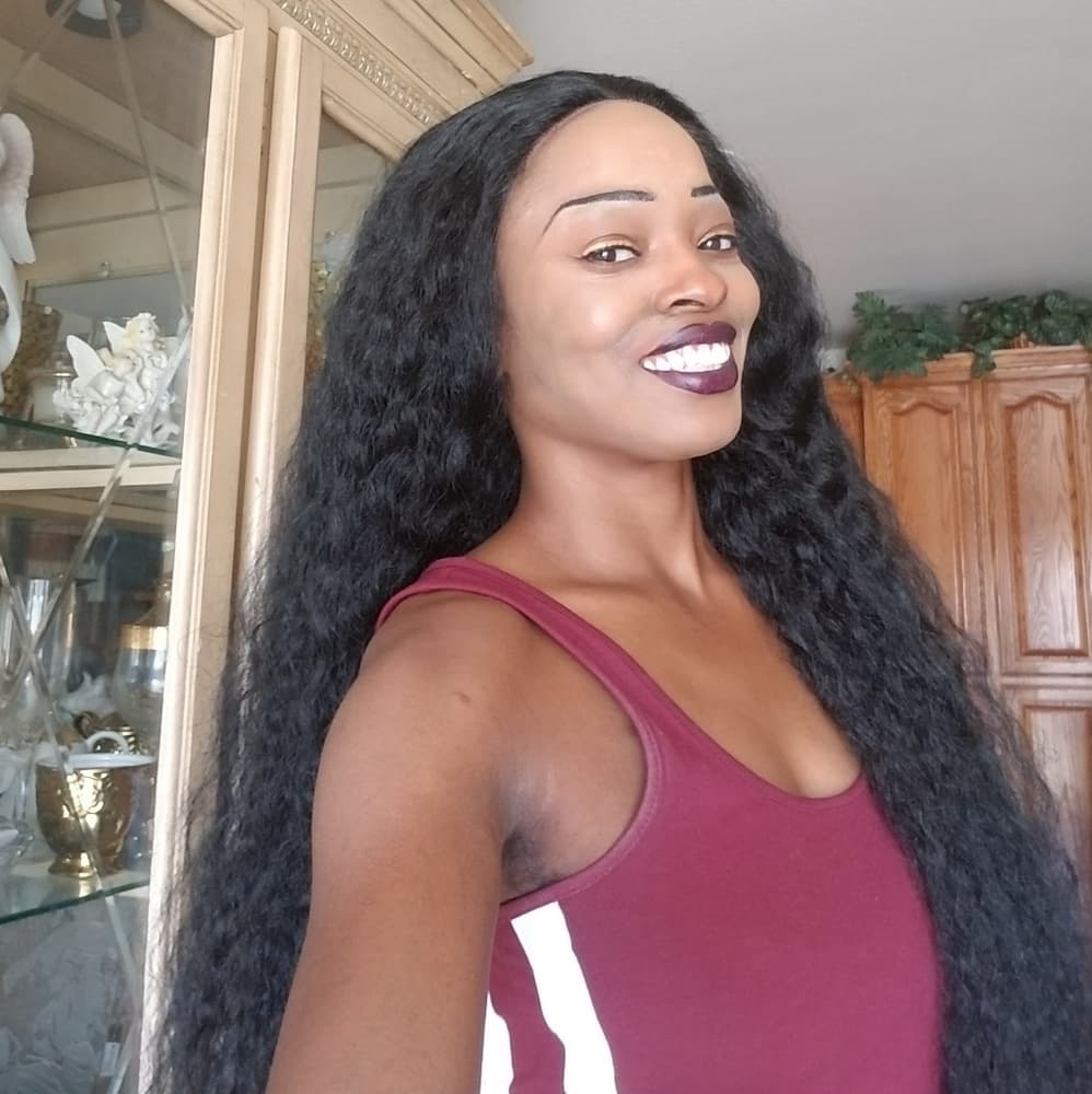Long Wavy Lace Front Wig - Thumbnail 5
