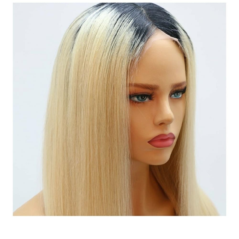 Dark Root Blonde LaceFront Wig 16 inches!! - Thumbnail 5