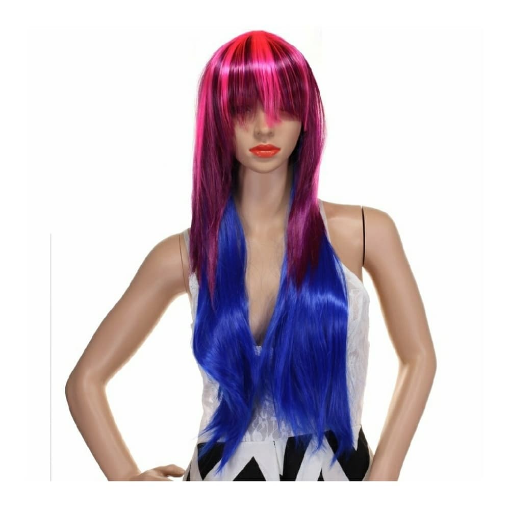Pink Blue Wig - Thumbnail 4