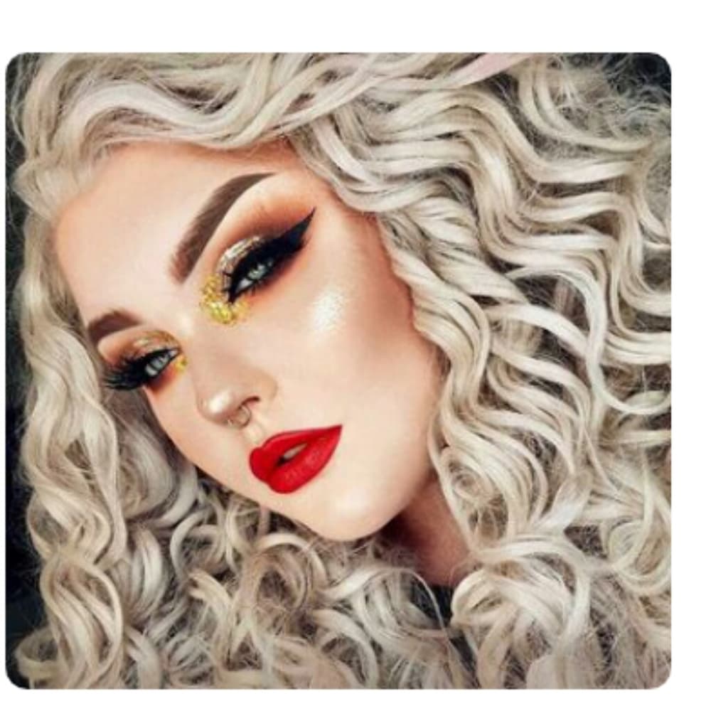 White Blonde Beauty Lace Front Wig