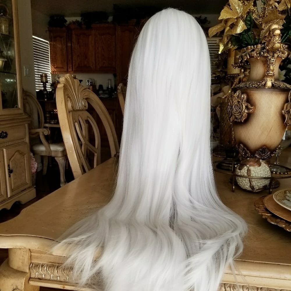 White Beauty Lace Front Wig