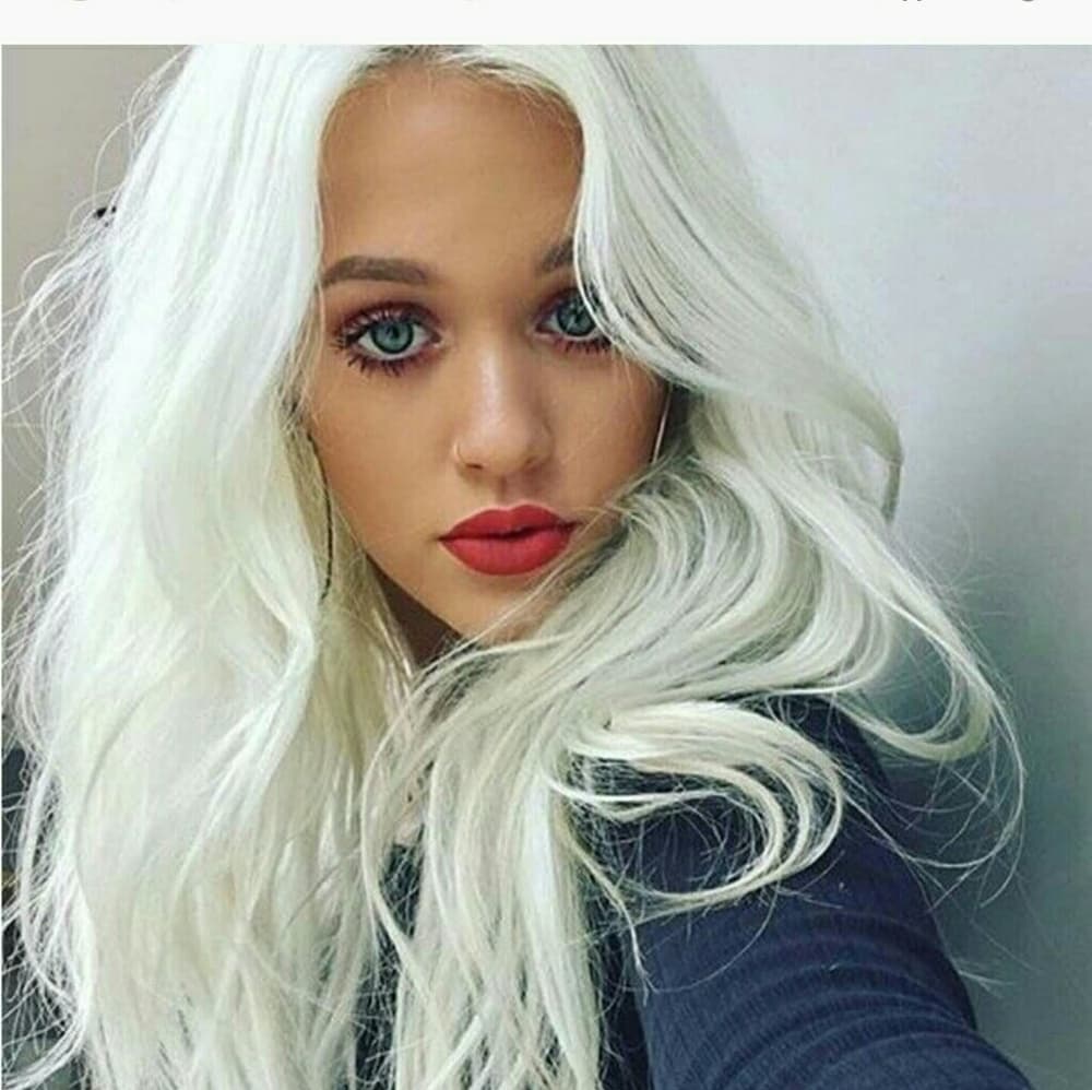 White Beauty Lace Front Wig
