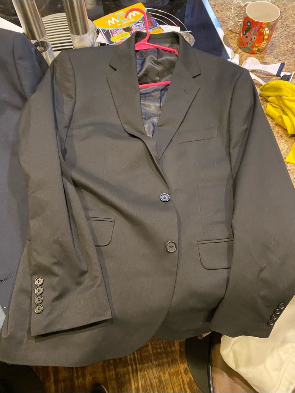 Dockers Black Suit Blazer - Classic Two-Button - Thumbnail 2