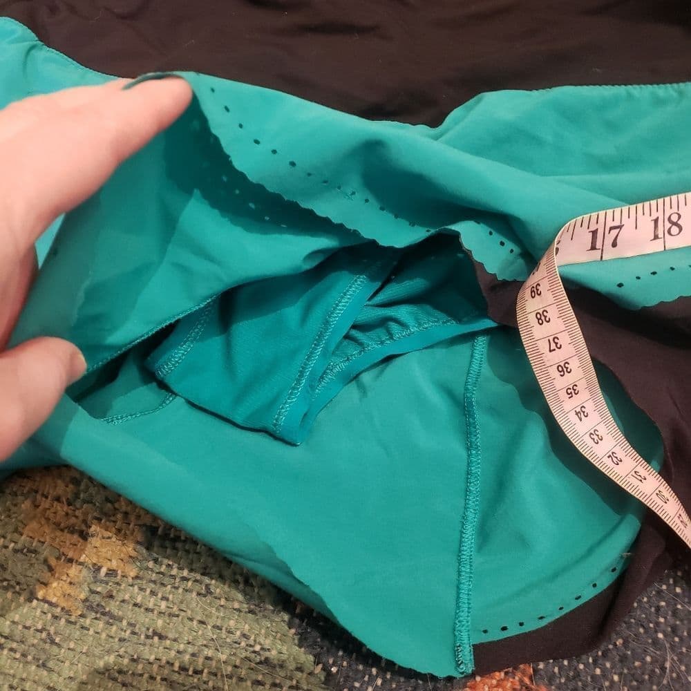 lululemon athletica Teal and Black Athletic Shorts - Thumbnail 8