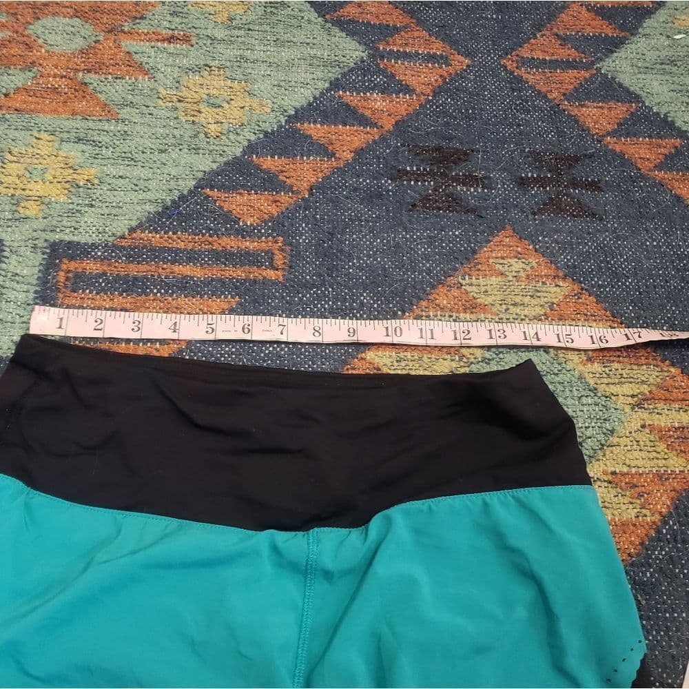 lululemon athletica Teal and Black Athletic Shorts - Thumbnail 9