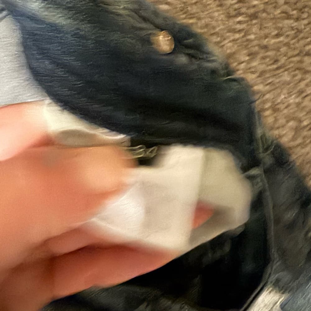 GTFO las angeles Distressed Blue Jeans with Paint Splatter - Thumbnail 3