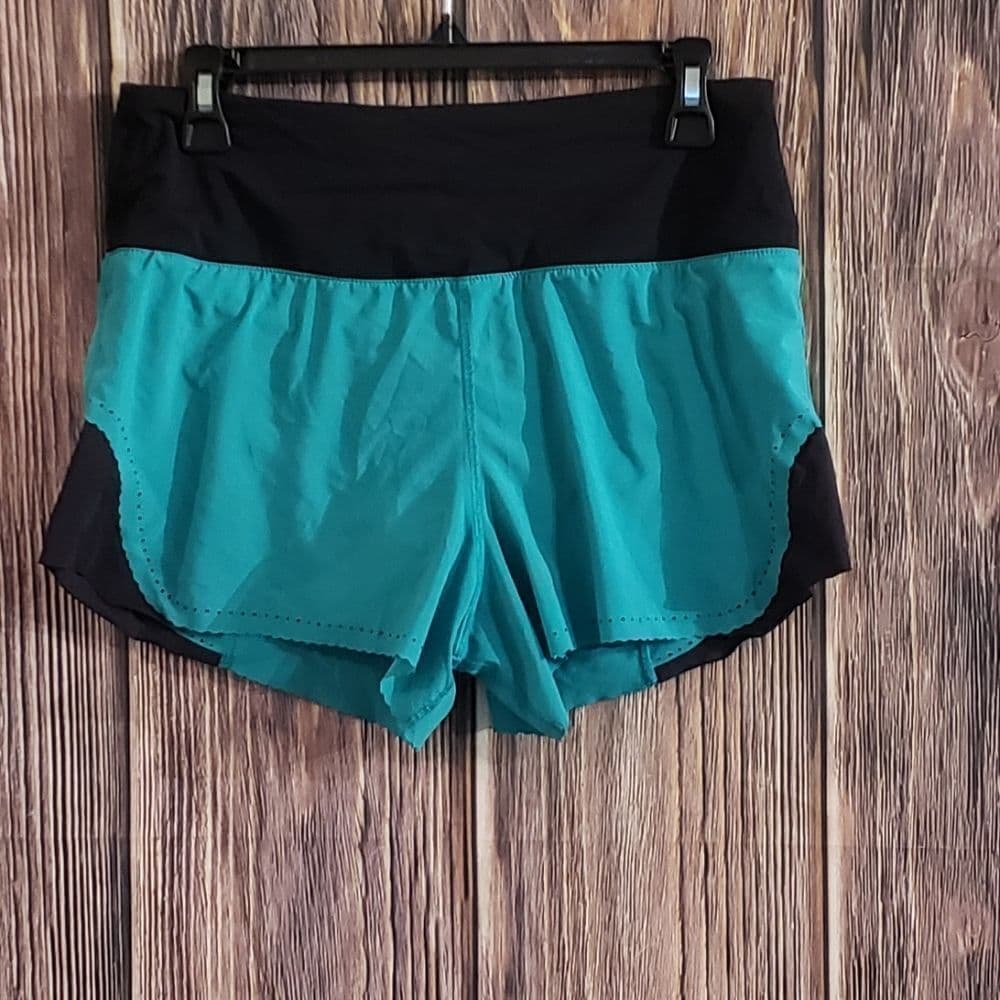 lululemon athletica Teal and Black Athletic Shorts - Thumbnail 11