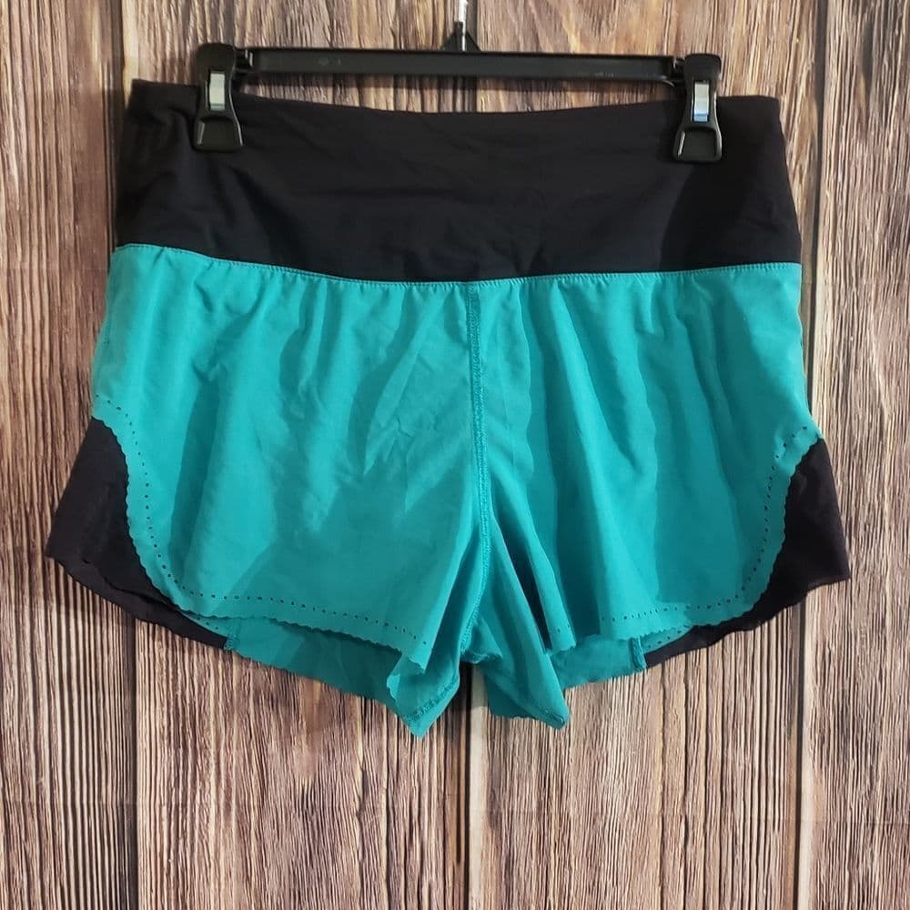 lululemon athletica Teal and Black Athletic Shorts - Thumbnail 3