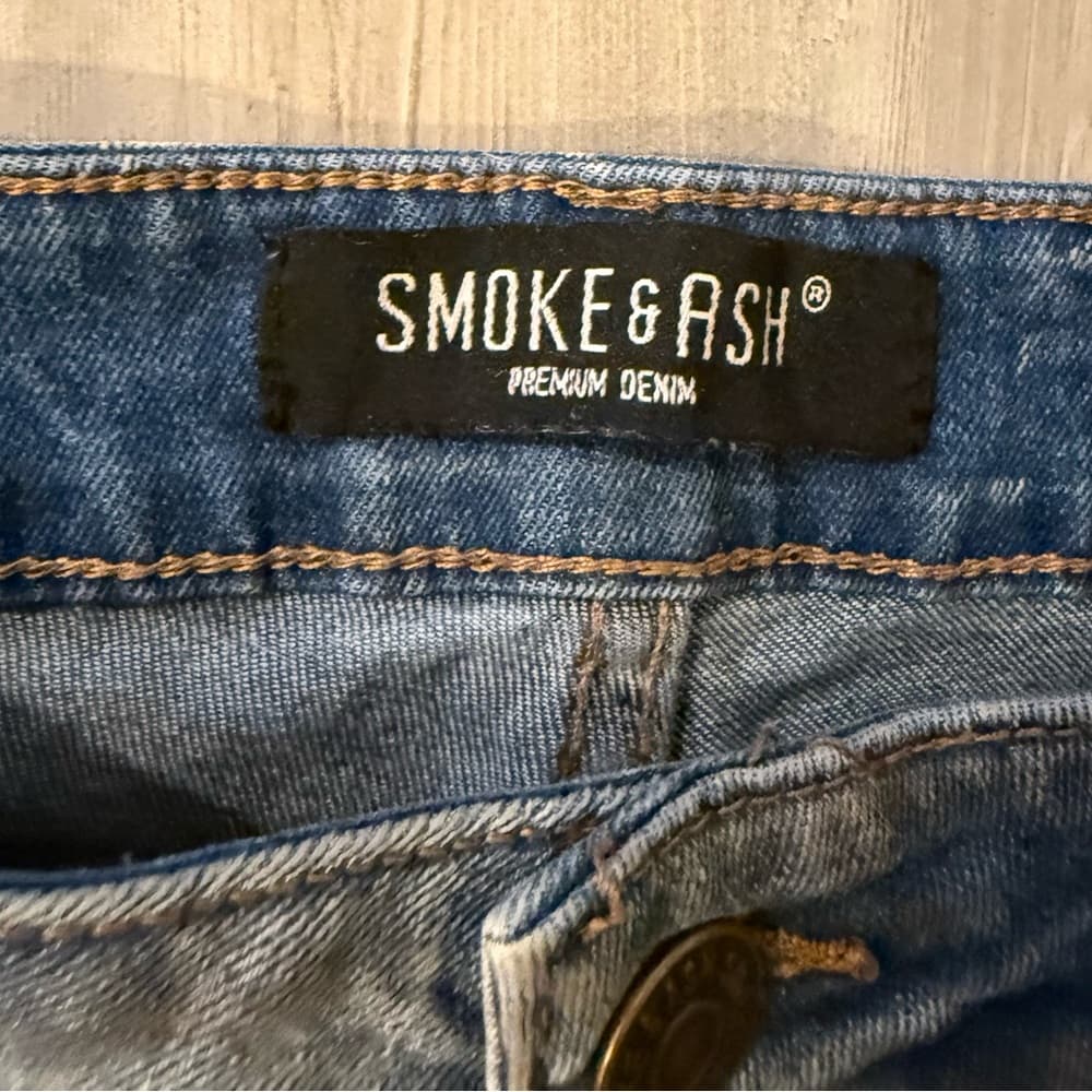 Smoke & ash distressed jeans 32x32 - Thumbnail 2