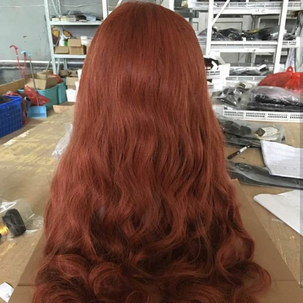 Auburn Beauty LaceFront Human Hair Wig w2-24 inch! - Thumbnail 2
