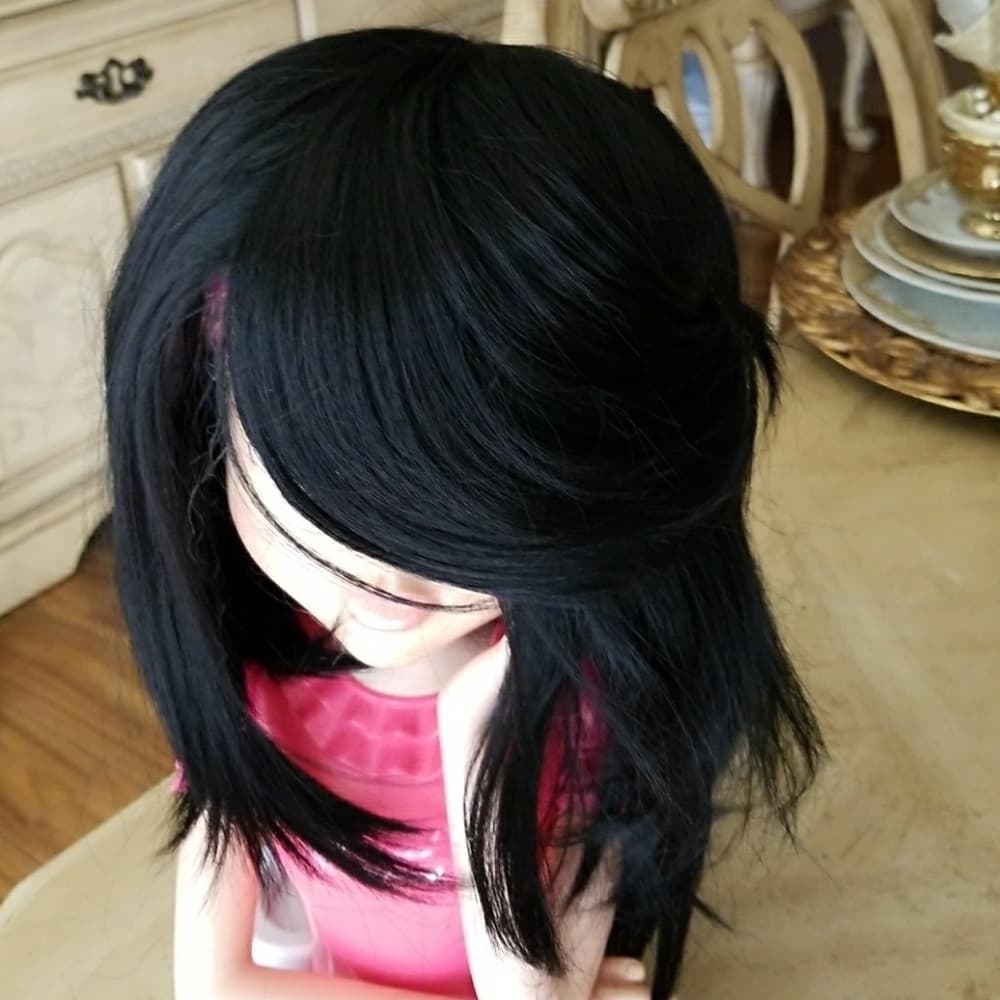 Black Layered Bob Wig