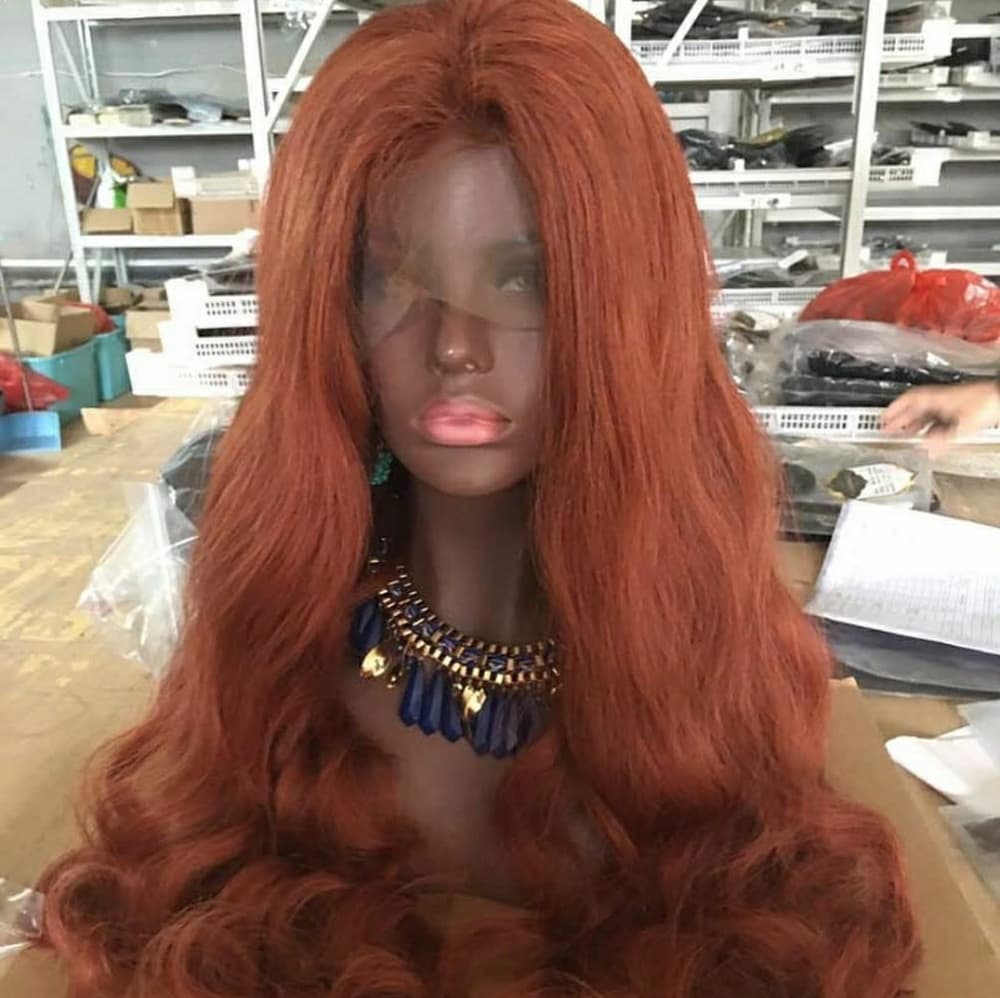 Auburn Beauty LaceFront Human Hair Wig w2-24 inch! - Thumbnail 4
