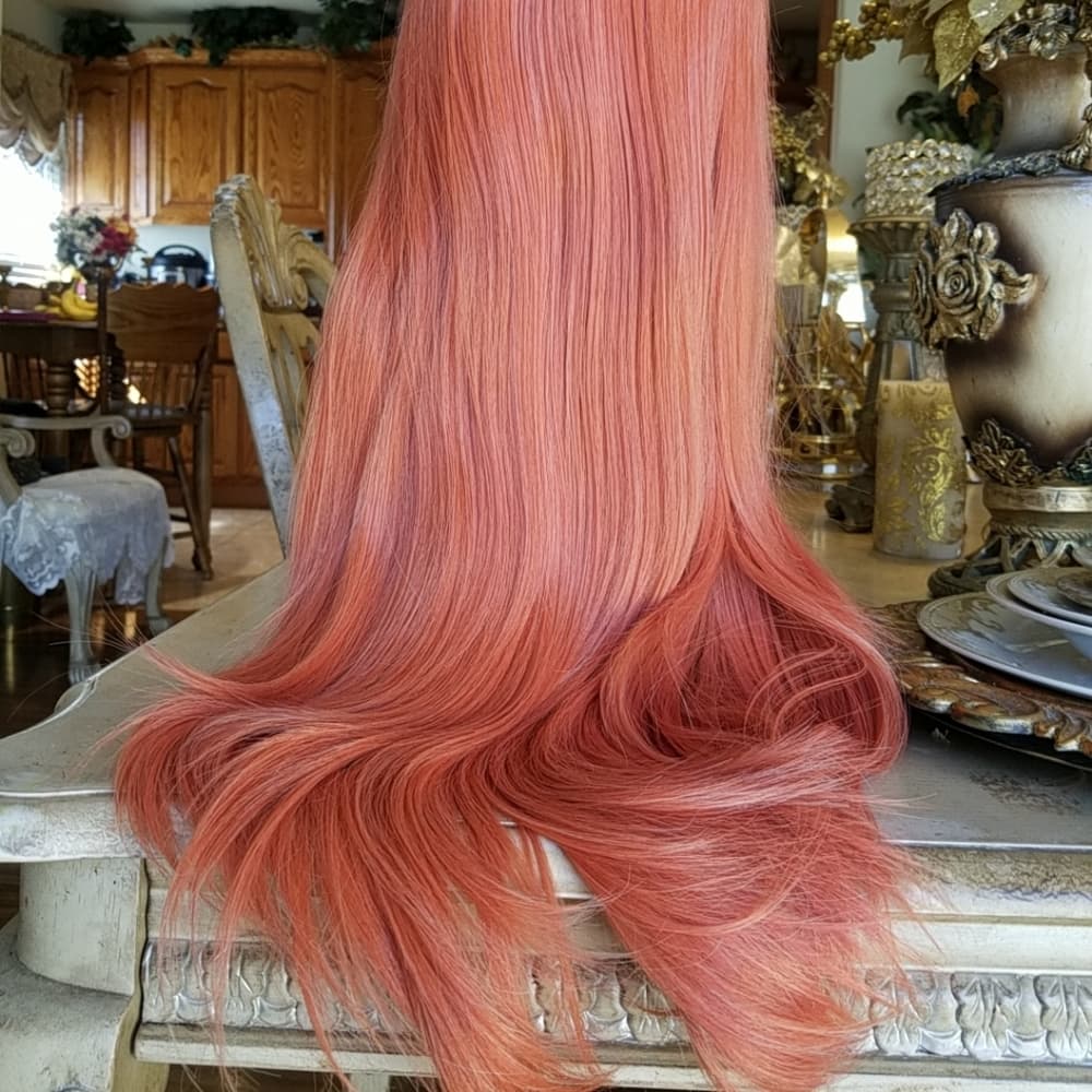 Orange Beauty Lace Front Wig - Thumbnail 4