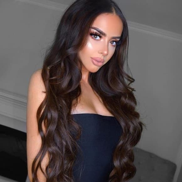 Brown Wavy Beauty Lace Front Wig - Thumbnail 2