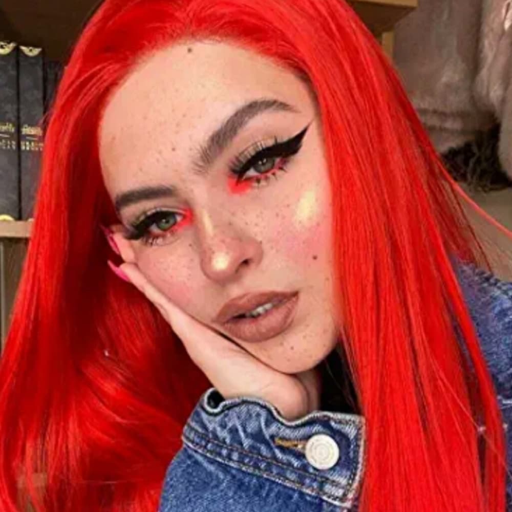 Red Lace Front Beauty Wig