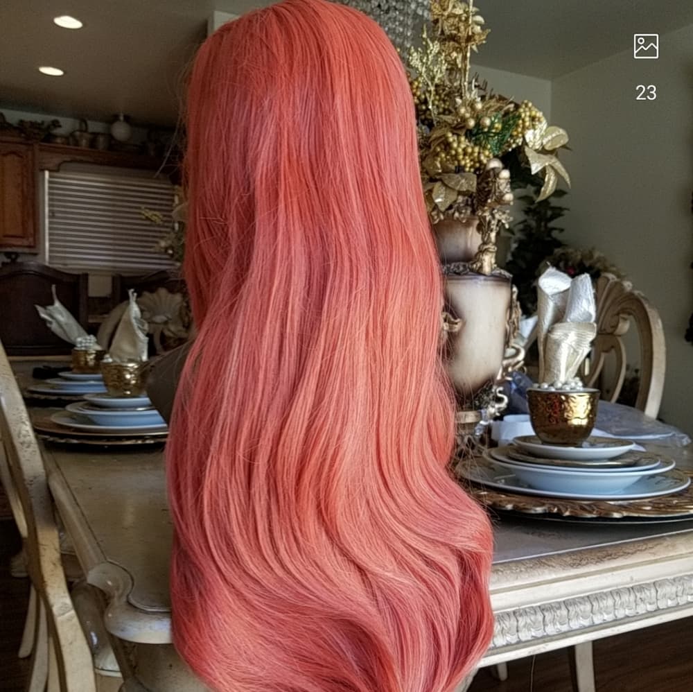 Orange Beauty Lace Front Wig - Thumbnail 2
