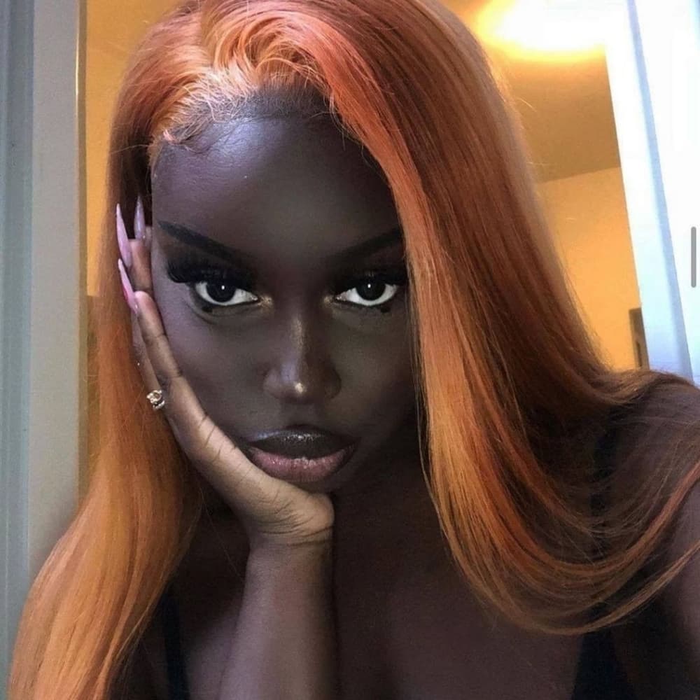 Orange Beauty Lace Front Wig