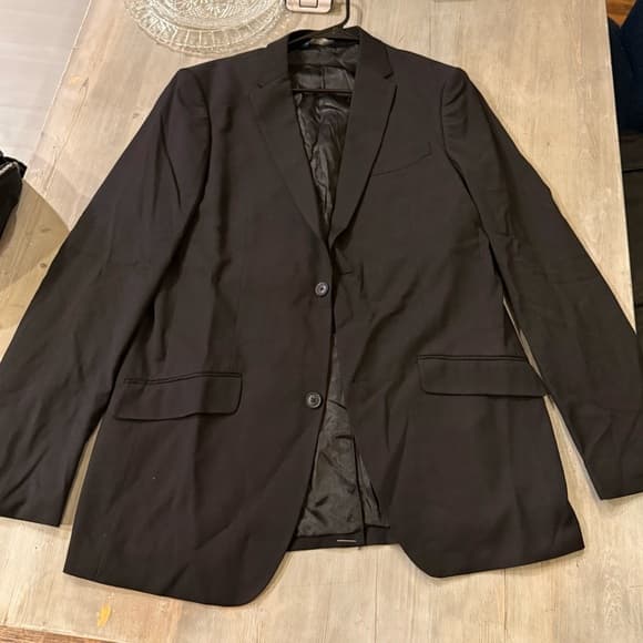 Perry Ellis black 42long 3 button blazer - Thumbnail 4