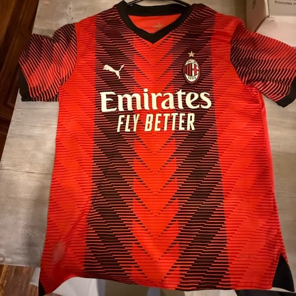 Puma AC Milan 23/24 Authentic UCL Home Jersey - Thumbnail 3