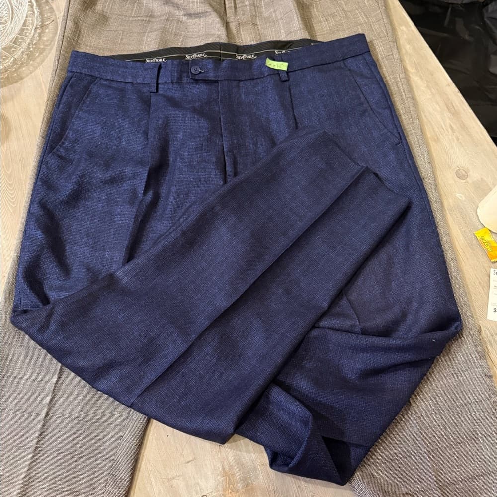 2 silver silk men’s dress pants 40x30 - Thumbnail 5