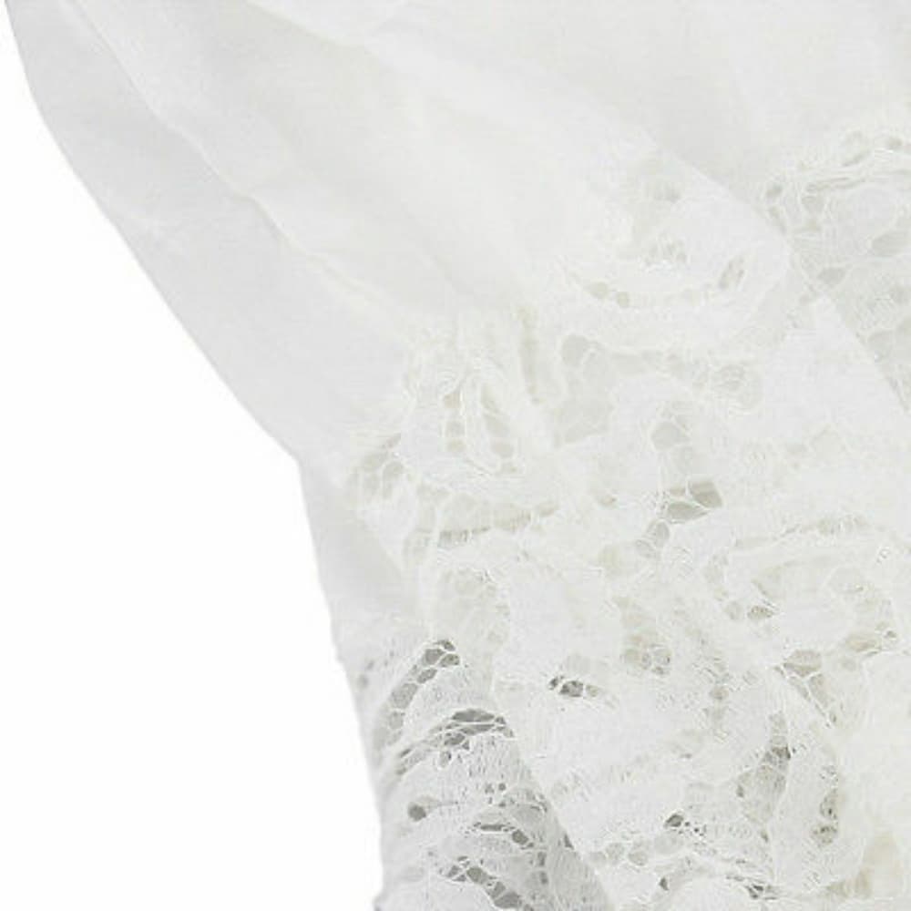 White Long Maxi Boho Evening Dress - Thumbnail 5