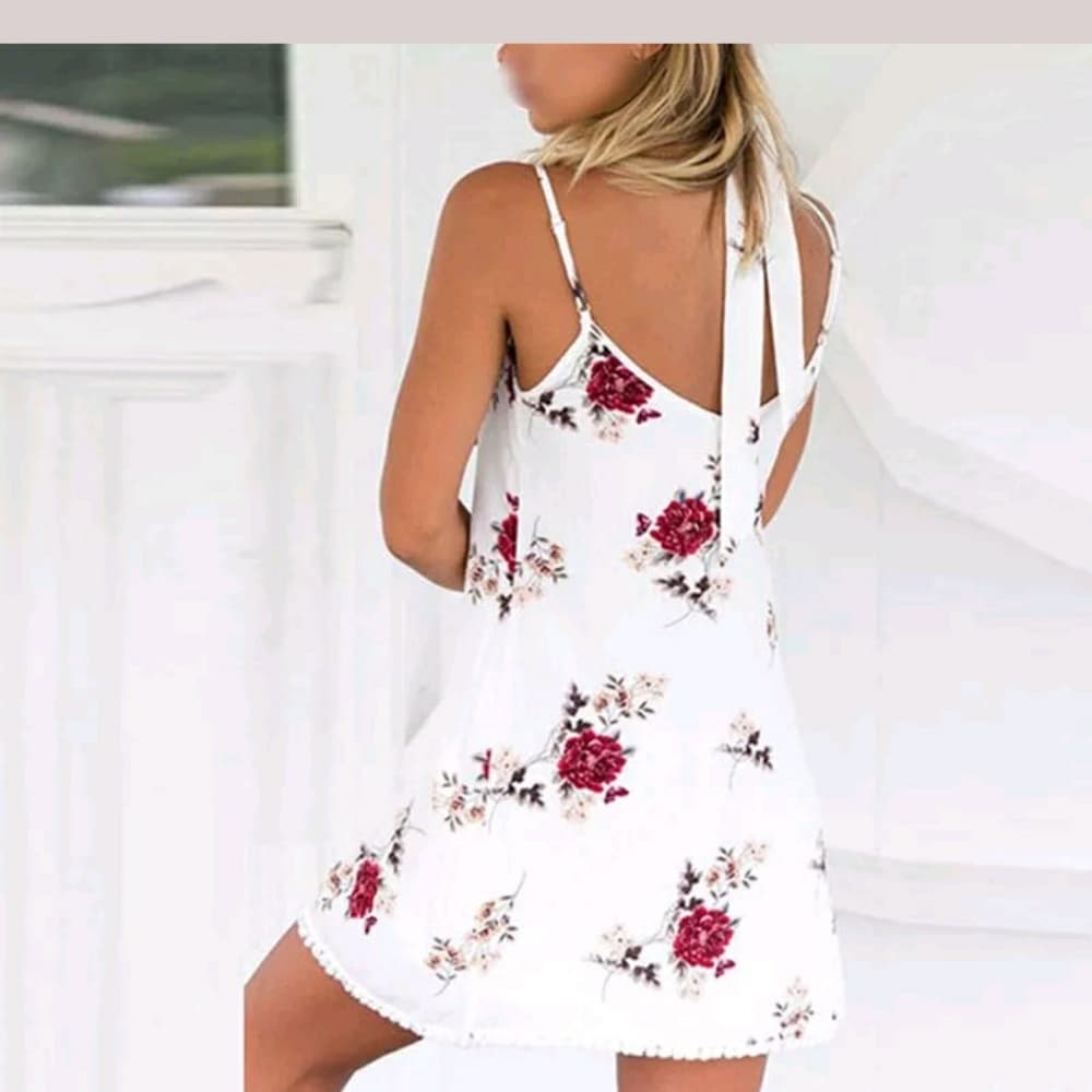 White Beauty Short Mini Dress