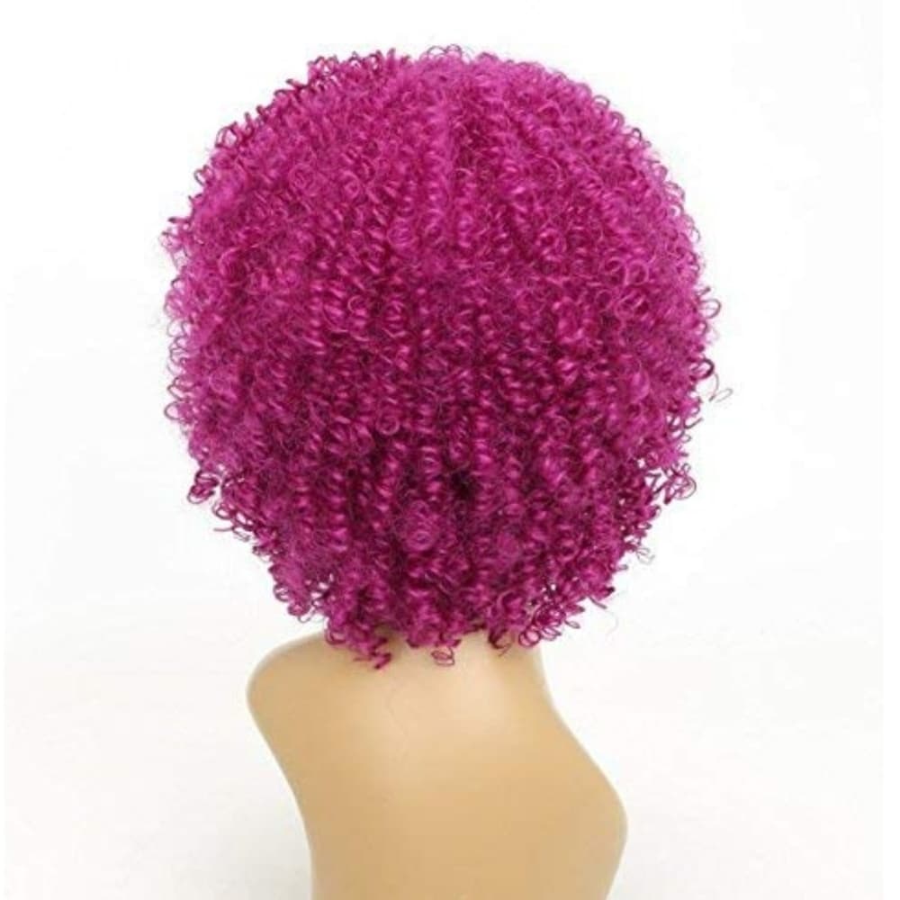 Pink Curly Beauty Lace Front Wig - Thumbnail 2