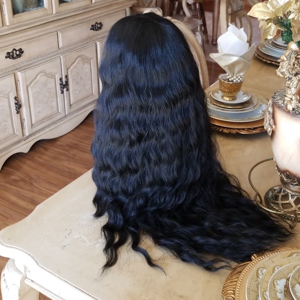 Curly Wave Lace Front Wig - Thumbnail 4