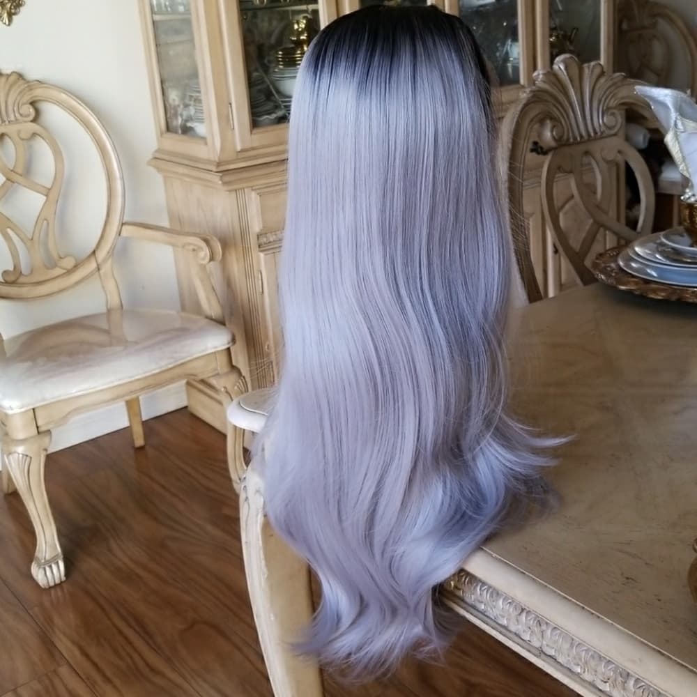 Black Gray Beauty LaceFront Wig