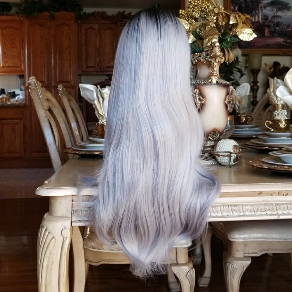 Black Gray Beauty LaceFront Wig - Thumbnail 8