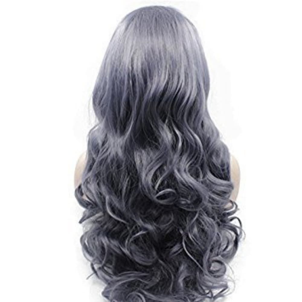 Fark Gray Purple Lace Front Wig