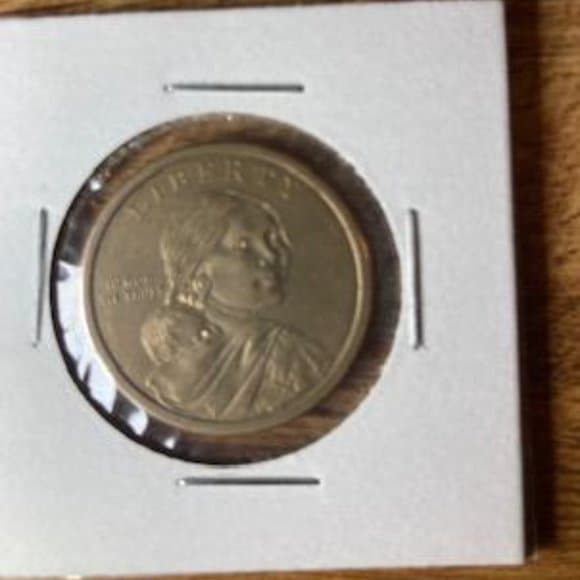SACAGAWEA NO DATE, 1621 Wampanoag Treaty USA Dollar Coin-VERY RARE - Thumbnail 3