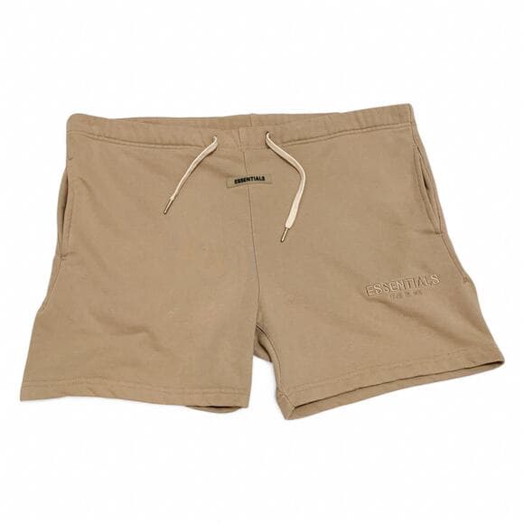 Essentials Tan Flat Front Men Shorts - Thumbnail 8