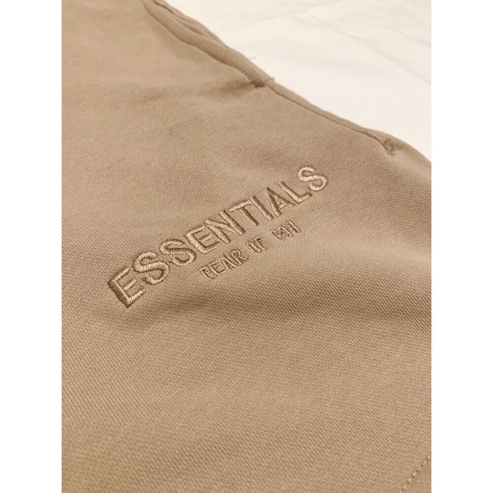 Essentials Tan Flat Front Men Shorts - Thumbnail 2