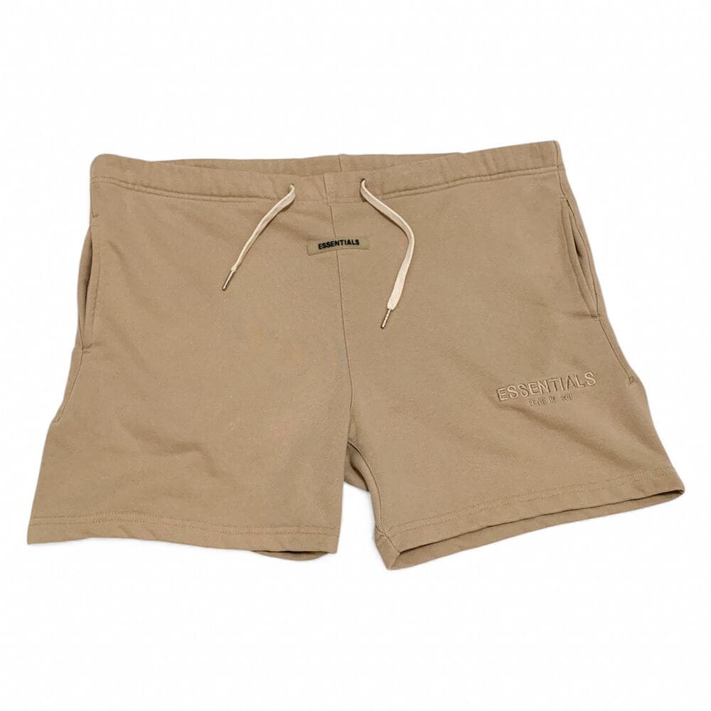 Essentials Tan Flat Front Men Shorts - Thumbnail 7