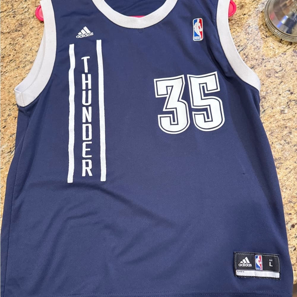Adidas Kids Navy Thunder Jersey - Thumbnail 3