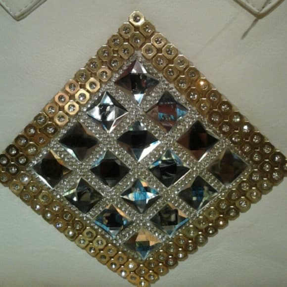 Beautiful White Gold Exotic Purse