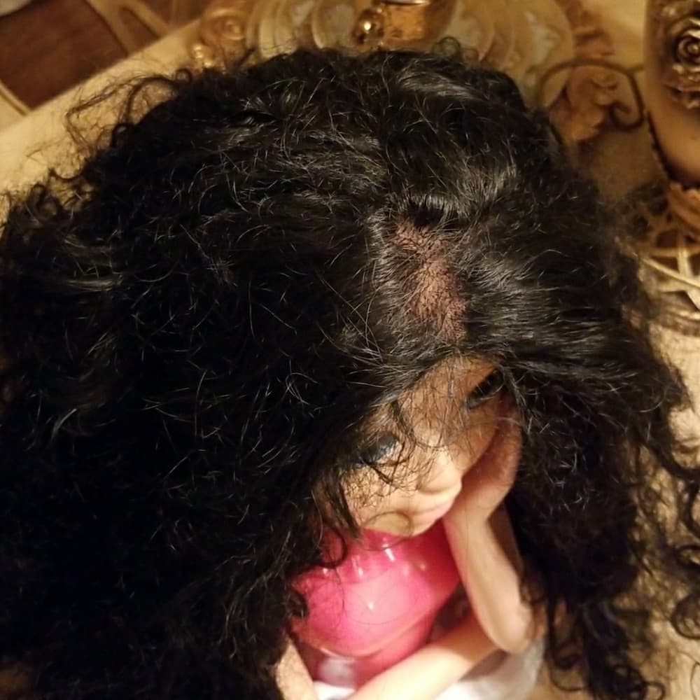 Used Curly Doll Wig